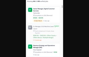 Real jobs only directly from  official job boards. Scored based on your profile. 