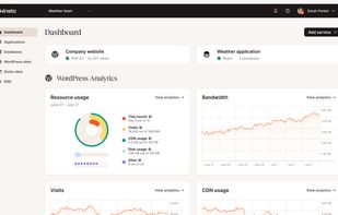 MyKinsta dashboard
