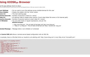 Kiosk SP Browser screenshot 1