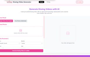 Kissing Video Generator screenshot 1