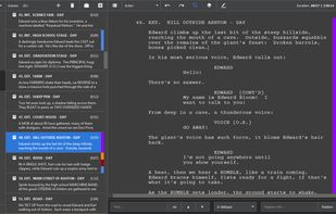 Screenplay editor