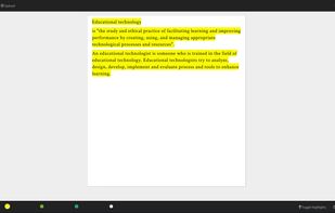 Kjuicer creates automatically a summary in three levels: the shortest, with most important information...