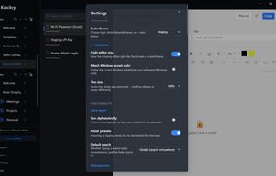 Customize Klackey to workaround your workflow