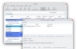 Kleopatra screenshot 1