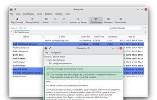 Kleopatra screenshot 1