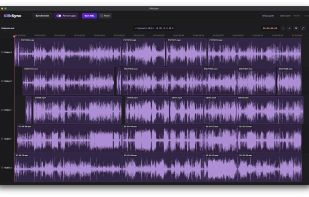Sync complete: 28 files from three cameras and two audio recorders synced by sound in under 20 seconds, with no timecode. Review the result, then save the XML back to your editor.