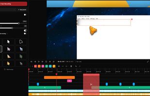 Cursor customization: choose a cursor style, size, shadow, and tilt to give playback a smooth, cinematic pointer.