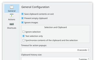 Klipper screenshot 1