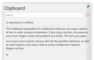 Klipper screenshot 1