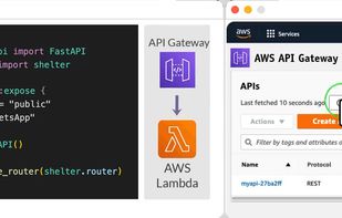 Exposing a Python FastAPI to the internet with the Klotho klotho::expose capability. View for NodeJS, Go