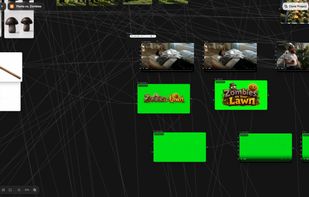 Image nodes up close. Each node names the model it ran on and can be rewritten and rerun on its own.