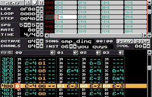 Klystrack screenshot 2