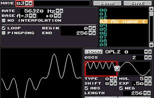 Klystrack screenshot 3