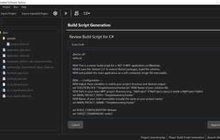 Auto build script generation
