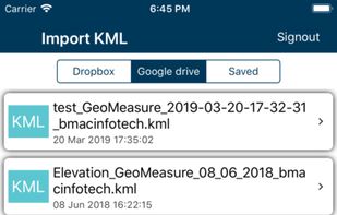 KML viewer and converter screenshot 1