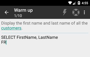 Practice and Learn SQL screenshot 2