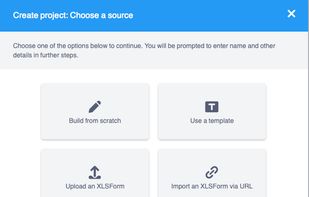 2. New survey dialogue