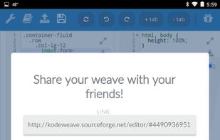 Share your weave with your friends!