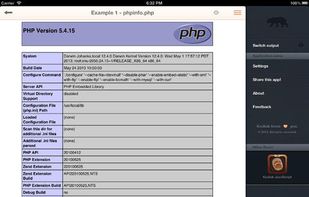 Kodiak PHP screenshot 2