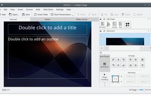 Calligra Stage screenshot 1