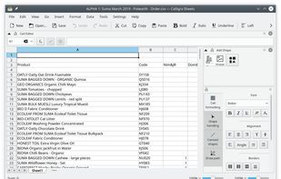 Calligra Sheets screenshot 1