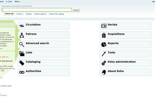 Koha screenshot 1