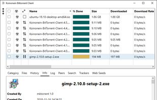Koinonein BitTorrent Client screenshot 1