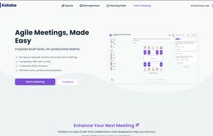 Kollabe landing page