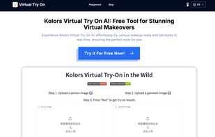 Kolors Virtual Try On Online screenshot 1