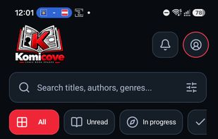 Browse your collection and quickly resume your current reads.