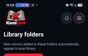Add folders, detect new comics, and manage which folders appear in your library.