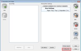 AccurioPro Hot Folder - Konica Minolta screenshot 1