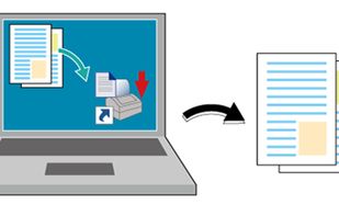 Dragging and Dropping to the Desktop Icon for Printing