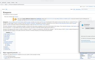 Konqueror screenshot 1