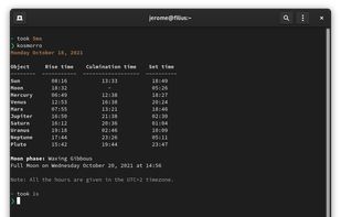 Command line interface