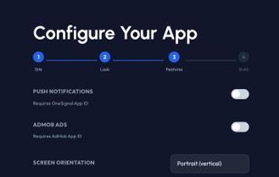 3 step build APP