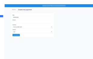 Manual payments
