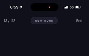 Learning a new word