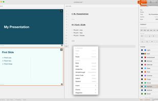 Main interface, right-click context.