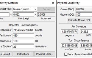 Sensitivity Matcher screenshot 1