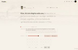 Typing in Spanish, partial visibility (paper theme)