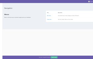 Kreezalid admin - update the navigation