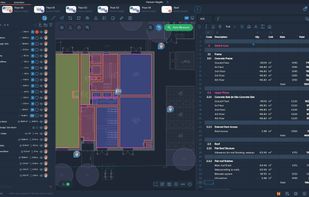 Example of a cost plan that can be created in Kreo Software