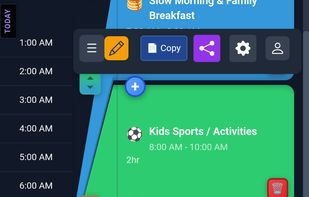 Quickly ajdust the duration on the go using handlebars