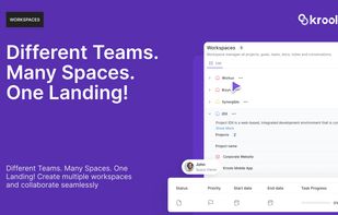 Workspaces - Create multiple workspaces within the org, to suit specific needs. Be it space for Marketing, Sales, Engineering, Product, HR, Operations, Finance or others. Multiple workspaces under one account.