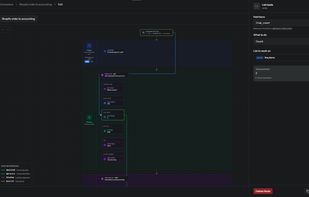 Connector Visual Builder trigger and process steps