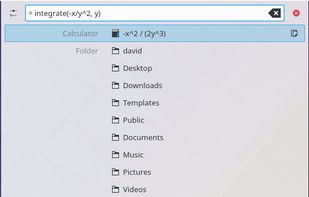 KRunner screenshot 1