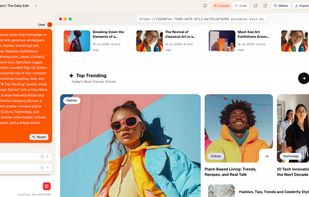Chat to AI during Creating Website