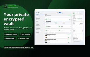 Mac setup screen for the local-first encrypted vault.