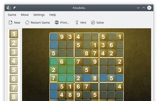 KSudoku screenshot 1